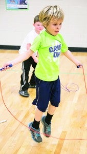 Star Photo/Brandon Hicks Alex Gardener shows off his jump rope skills.