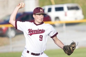 During the Warriors 5-2 win over Sullivan East, Justin Morefield tossed for six innings, during which he recorded nine strikeouts. 