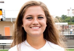 Elizabethton's Caitlyn Gardener made the Lady Cyclones' winning goal against Dobyns-Bennett Thursday night inside Citizens Bank Stadium.