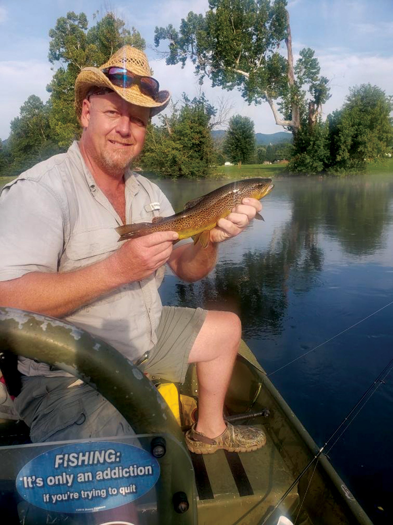 Shiners and Brown Trout on Watauga River 