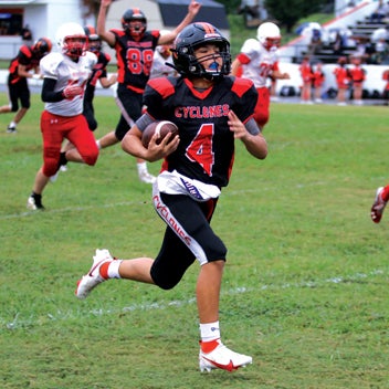 A Cyclone flattening T.A. Dugger lays waste to Boone in middle school  action, 54-16 