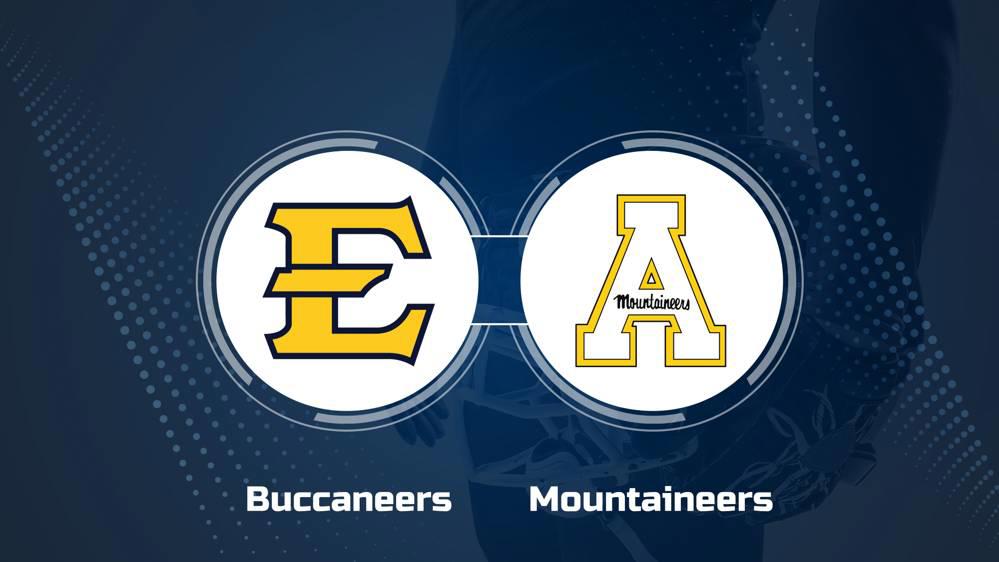 Where to Watch East Tennessee State vs. Appalachian State on TV or Streaming Live - August 31
