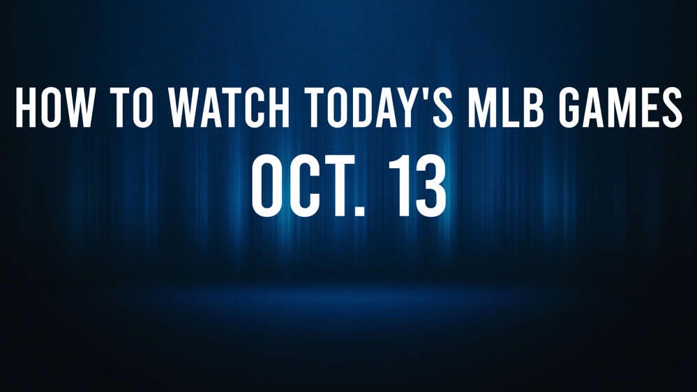 How to Watch the MLB Baseball Playoffs on Monday, Oct. 13: TV Channel, Live Streaming, Start Times