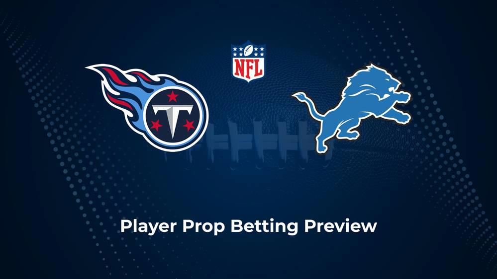 Titans vs. Lions Player Props & Odds – Week 8