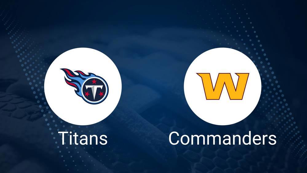 Titans vs. Commanders: Odds, Moneyline, and Spread - Week 13