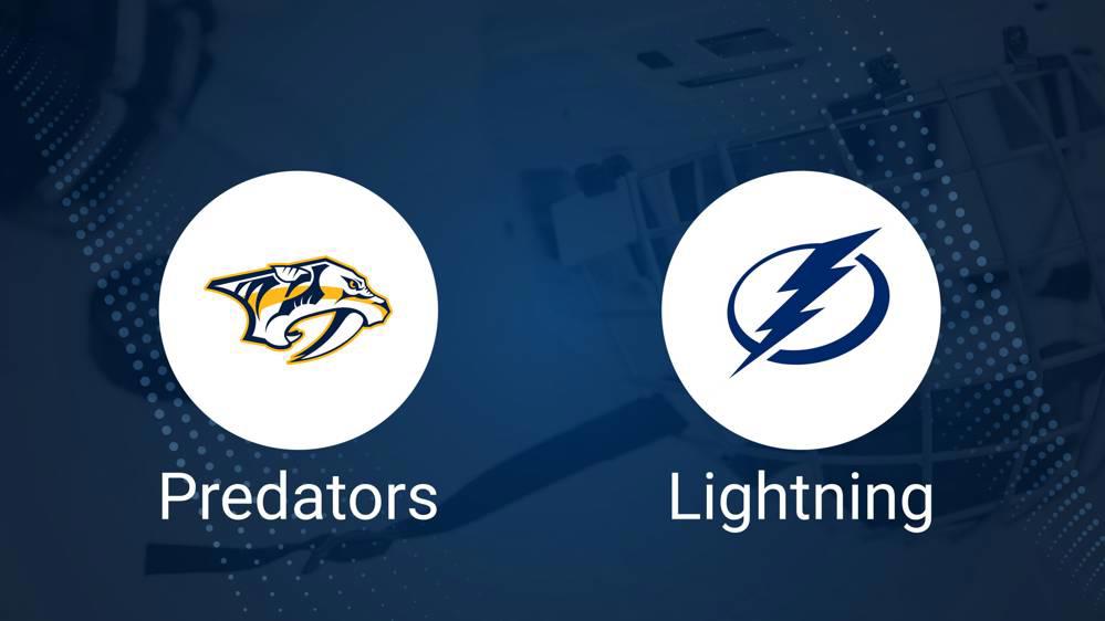 Where to Watch Nashville Predators vs. Tampa Bay Lightning on TV or Streaming Live - November 29