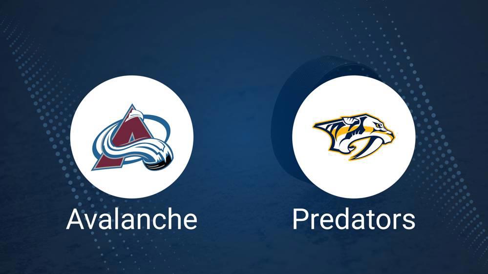 Where to Watch Colorado Avalanche vs. Nashville Predators on TV or Streaming Live - December 14