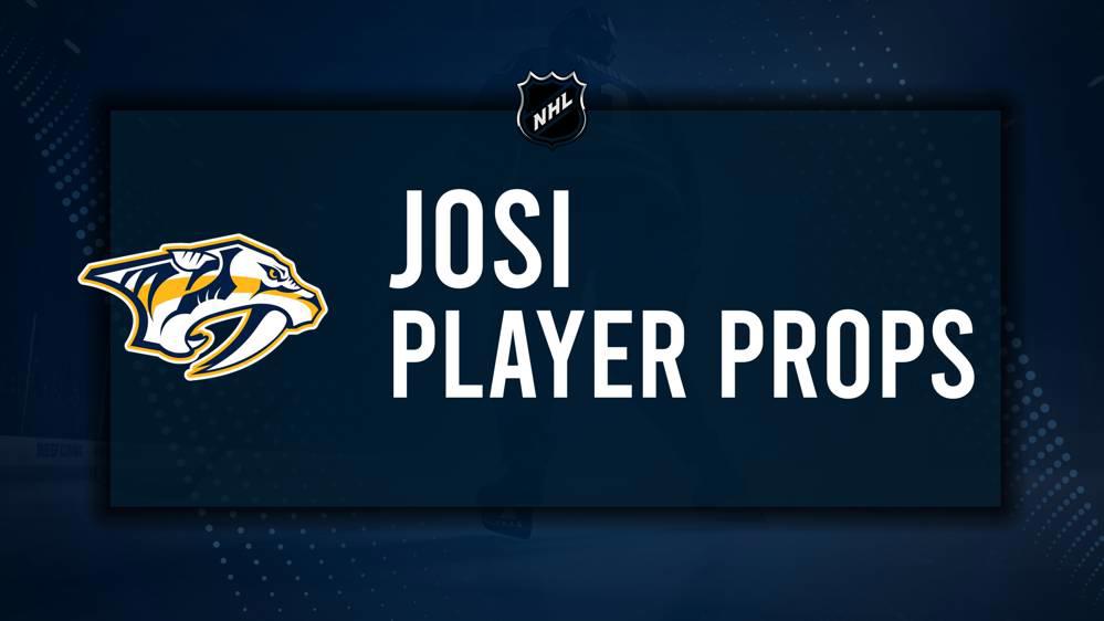 Roman Josi Player Prop Bets for the Predators vs. Sharks Game - January 21