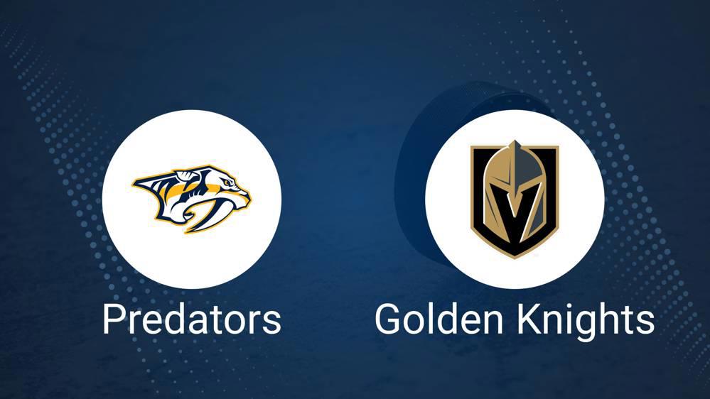 Where to Watch Nashville Predators vs. Vegas Golden Knights on TV or Streaming Live - January 14