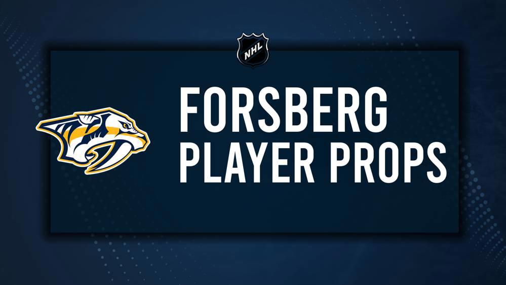 Filip Forsberg Player Prop Bets for the Predators vs. Jets Game - February 27