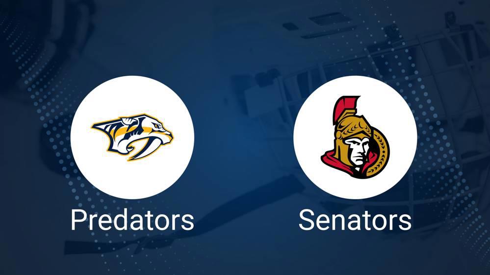 Predators vs. Senators Injury Report Today - February 3