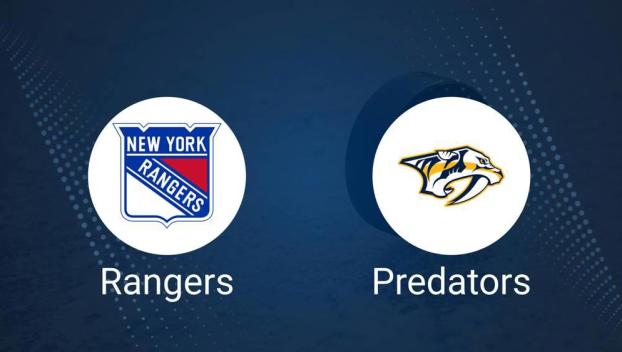 Rangers vs. Predators Injury Report Today - March 2