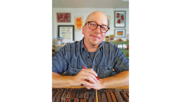 Milligan welcomes letterpress designer Daniel Swartz, March 18